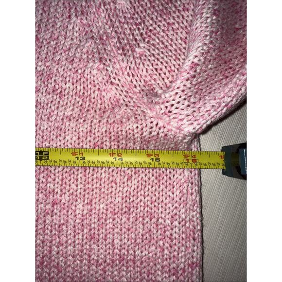 H&M Basic Pink Loose Knit V-Neck Sweater XS - Picture 3 of 5